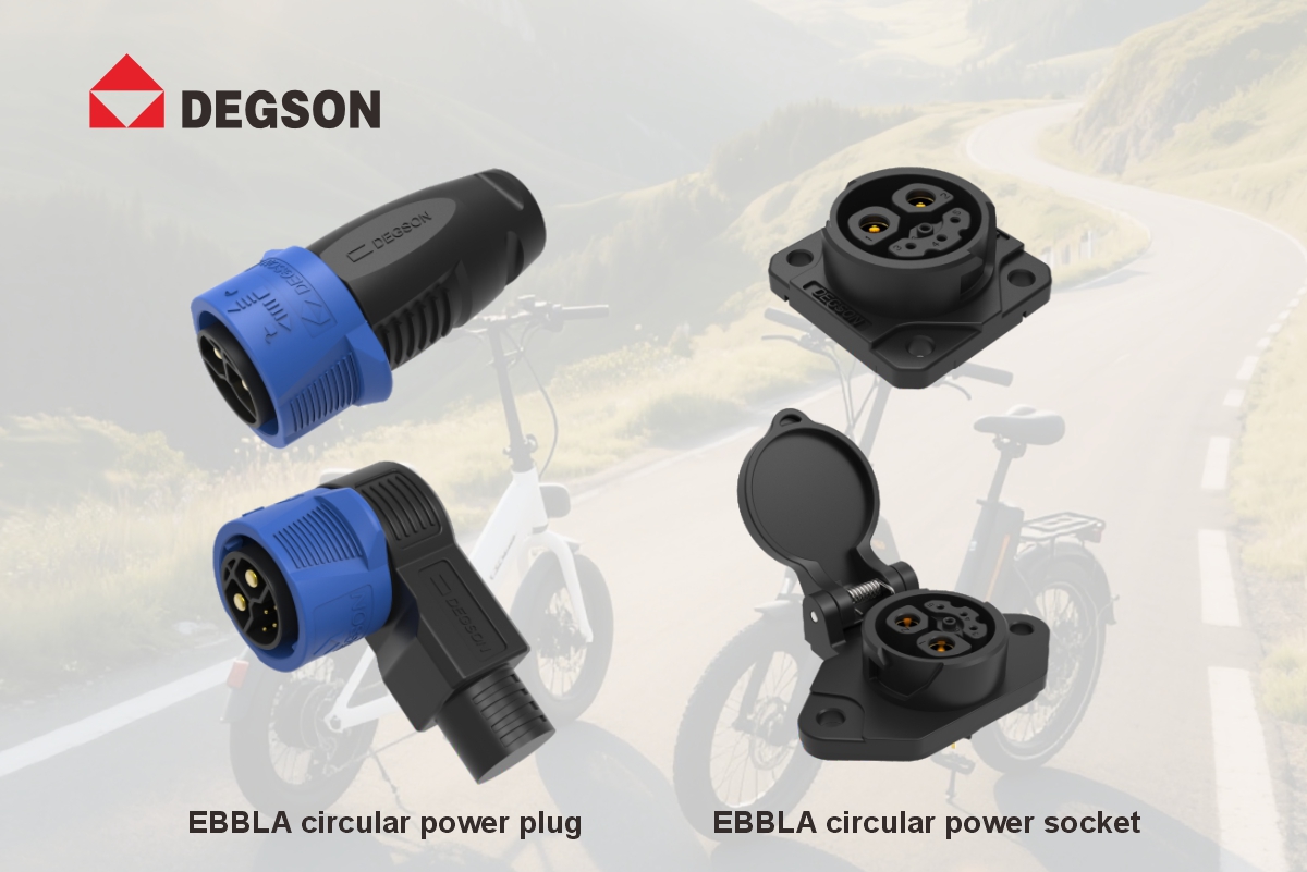 High-current circular power connector designed for the demanding environments of Ebikes and electric motorcycles.